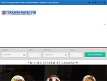 Tablet Screenshot of caravanhotelug.com
